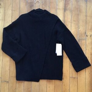 NWT Athleta thick black knit sweater size M